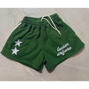 Mitch Flippo MFG Tucson Arizona Green Sweat Short Stars Athletic Women Small 145